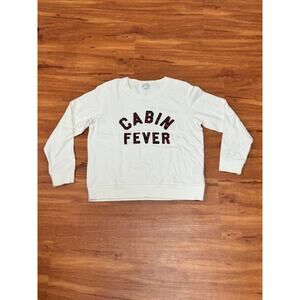 EUC! J.Crew Cabin Fever Long Sleeve Top - Medium - Plaid & Cream